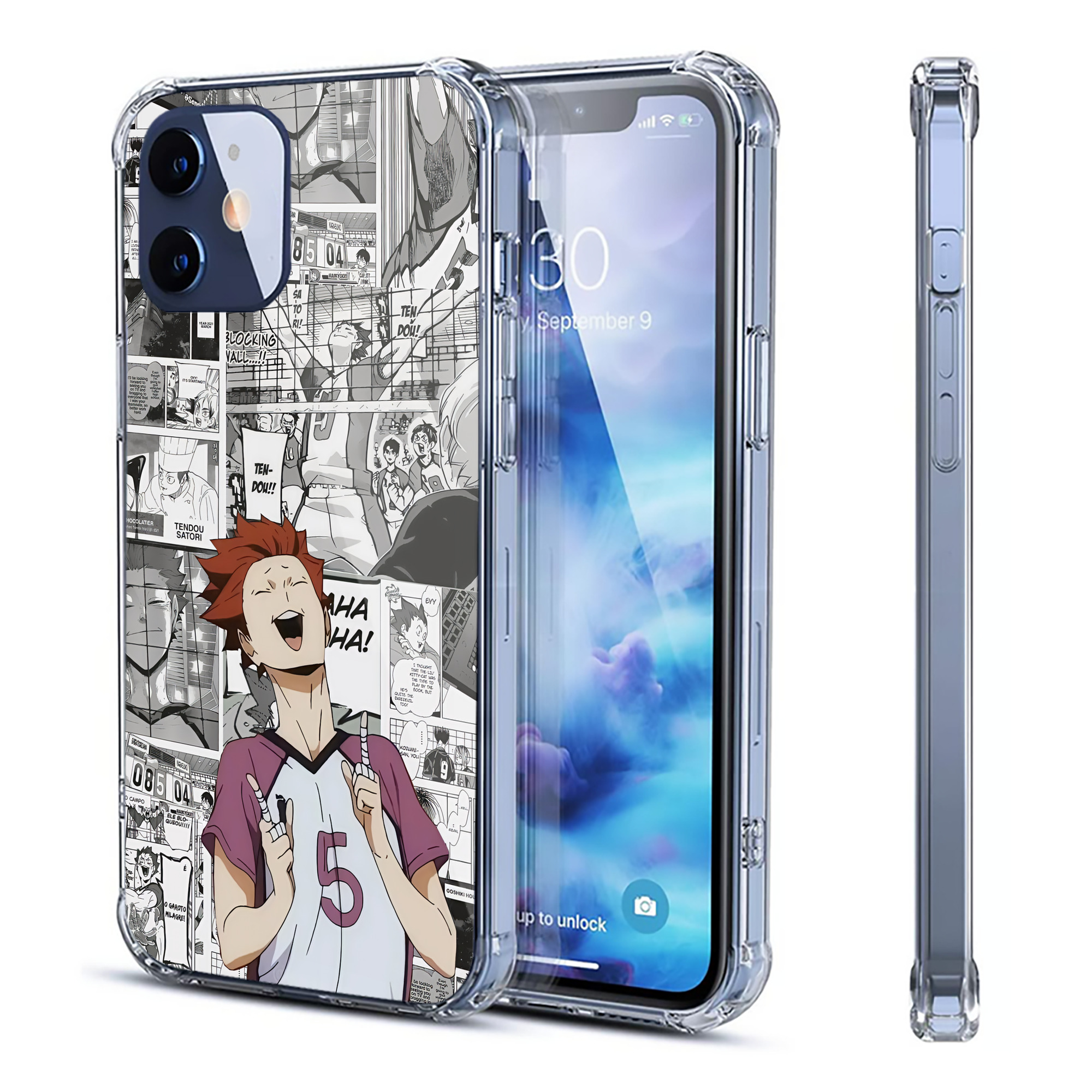 （画像用） ハイキュー!! Haikyu!! 【iPhone 12シリーズ対応】透明スマホケース（クリアソフトケース）